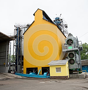 Agroindustrial view with elevator ventilation installation