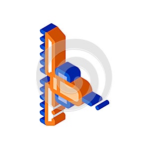 Agronomy Cultivator Trailer isometric icon vector illustration