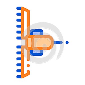 Agronomy Cultivator Trailer Vector Thin Line Icon