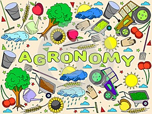 Agronomy vector illustration