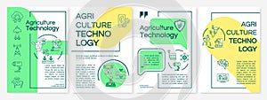Agrotechnology brochure template photo