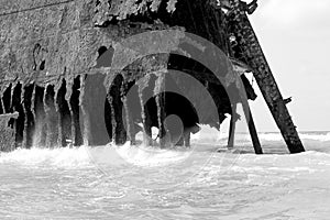 Aground rusty Cargo