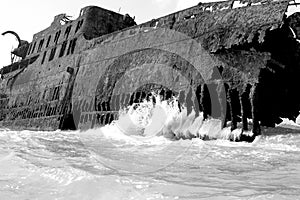 Aground rusty Cargo