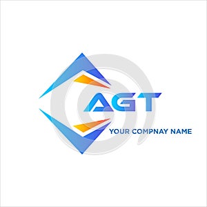AGT abstract technology logo design on white background. AGT creative initials