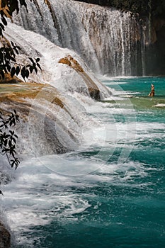 Agua Azul waterfall in Chiapas state