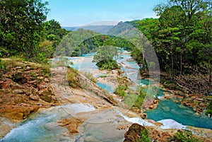 Agua Azul waterfalls in Mexico