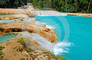 Agua Azul waterfalls in Mexico photo