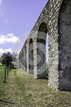 Agua de Prata Aqueduct (Aqueduct of Silver Water) in Evora