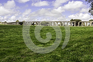 Agua de Prata Aqueduct (Aqueduct of Silver Water) in Evora