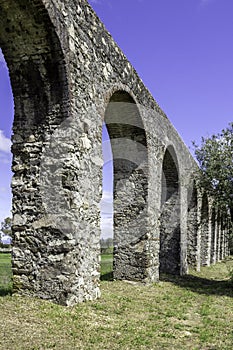 Agua de Prata Aqueduct (Aqueduct of Silver Water) in Evora