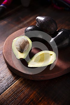 organic homegrown avocados photo