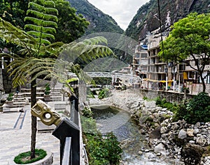 Aguas Calientes town Machu Picchu town photo