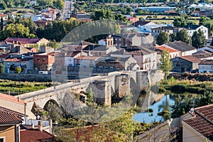 Bridge over the River Agueda in Ciudad Rodrigo, Spain photo