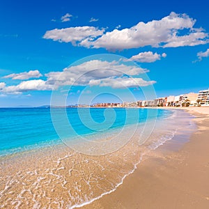 Aguilas Poniente beach Murcia in Spain