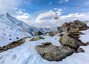 Aguille Du Midi cable Car,Mont Blanc, France