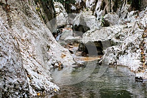 Agur river in gorge