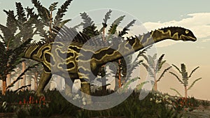 Agustinia dinosaur - 3D render