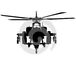 AH-64 Apache military aircraft helicopter attack flying, Longbow Air Force Military helicopter Silhouette