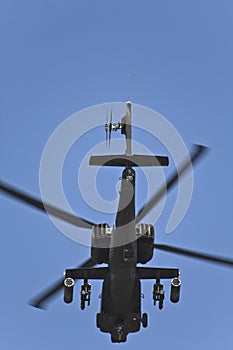 AH-64 Apache military helicopter photo