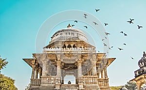 The ahar cenotaphs situated in the udaipur city of rajasthan