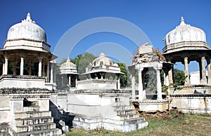 Ahar cenotaphs, Udaipur, Rajasthan, India, Asia