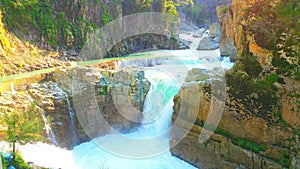 The Aharbal Waterfall