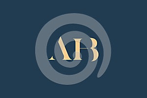 AHB abstract letter logo design