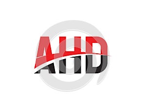 AHD Letter Initial Logo Design Vector Illustration photo