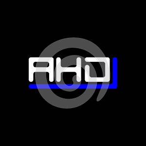 AHD letter logo creative design with vector graphic, photo