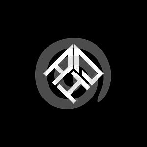 AHD letter logo design on black background. AHD creative initials letter logo concept. AHD letter design photo