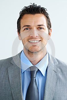 Ahead of the rest and one of the best - Business. Portrait of a smiling handsome young executive.