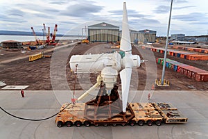 AHHÃ¢â¬â¢s 1.5MW tidal turbine being installed at Nigg to capture green energy from ocean currents