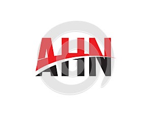 AHN Letter Initial Logo Design Vector Illustration