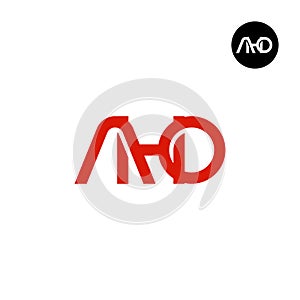 AHO Logo Letter Monogram Design