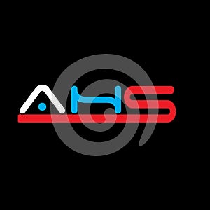 AHS alphabet design logo