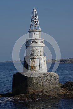 Ahtopol old Lighthouse during a calm day.
