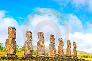 Ahu Akivi Moai photo