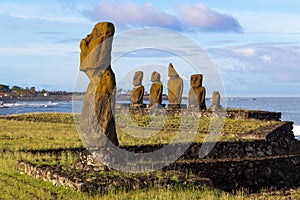 Ahu Tahai on Easter Island photo