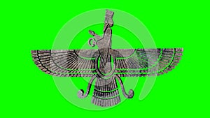 Ahura Mazda symbol from persian mythology