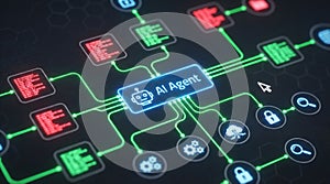 AI Agent Managing Digital Network and Data Flow