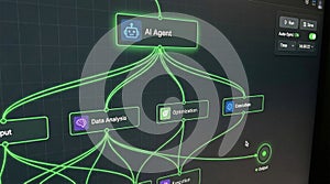 Artificial Intelligence Workflow and Data Processing Diagram