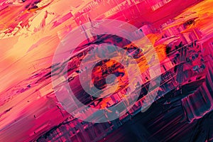 AI algorithm abstract background with digital patterns, circuits, and codes.