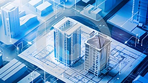 AI analyzing architectural blueprint and offering