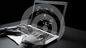 AI Analyzing and Interacting with Artificial Intelligence Interface Latch