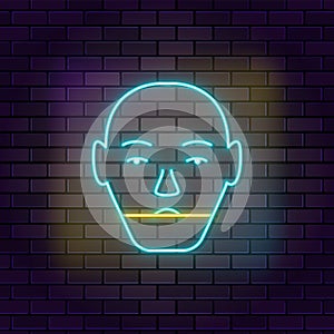 Ai, android, artificial intelligence vector icon on transparent background. Outline Ai, android, artificial intelligence