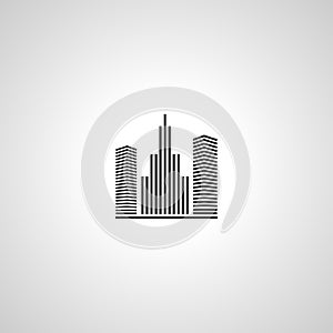 ai architecture. buildings. city simple isolated icon. ai architecture. buildings. city simple isolated vector icon. ai