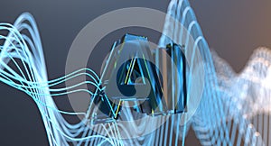 AI, Artificial intelligence. Ai digital brain. Robotics concept.