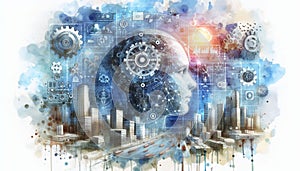 AI, artificial intelligence, big data analytics and automation technology, machine learning.