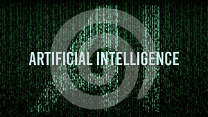 AI Artificial Intelligence computer code title logo