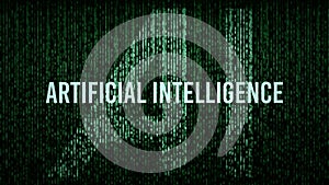 AI Artificial Intelligence computer code title logo photo